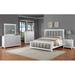 Red Barrel Studio® 3-3_Dinnie Upholstered Panel Bedroom Set Upholstered in Brown/Gray | 61 H x 63 W x 63 D in | Wayfair
