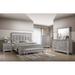Rosdorf Park 6-1_Elsa LED Upholstered Panel Bedroom Set Upholstered in Brown/Gray | 75 H x 82.3 W x 78.7 D in | Wayfair