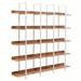 Hokku Designs Snelson 71" H x 71" W x 11.8" D Storage Rack Wood/Steel in White/Brown | 71 H x 71 W x 11.8 D in | Wayfair