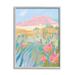 Stupell Industries Desert Canyon Vivid Cacti Plants by Sally Swatland - Painting Canvas in Blue/Green/Pink | 20 H x 16 W x 1.5 D in | Wayfair