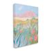 Stupell Industries Desert Canyon Vivid Cacti Plants by Sally Swatland - Painting Canvas in Blue/Green/Pink | 30 H x 24 W x 1.5 D in | Wayfair