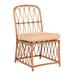 Woodard Cane Patio Dining Side Chair w/ Cushion in Brown | 36.25 H x 19.5 W x 24.88 D in | Wayfair S650511-CAN-01Y