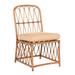 Woodard Cane Patio Dining Side Chair w/ Cushion in Brown | 36.25 H x 19.5 W x 24.88 D in | Wayfair S650511-CAN-92M