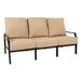 Woodard Nico 75" Wide Outdoor Patio Sofa w/ Sunbrella Cushions® Fabric Included in Black | 36.25 H x 75 W x 36 D in | Wayfair 3S0420-92-20C