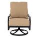 Woodard Nico Outdoor Rocking Metal Chair w/ Cushions in Black | 36.5 H x 27 W x 36 D in | Wayfair 3S0477-92-71A