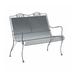 Woodard Briarwood Wrought Iron Garden Outdoor Bench Metal in Gray | Wayfair 400019-72