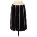 City DKNY Casual Skirt: Black Stripes Bottoms - Women's Size 6
