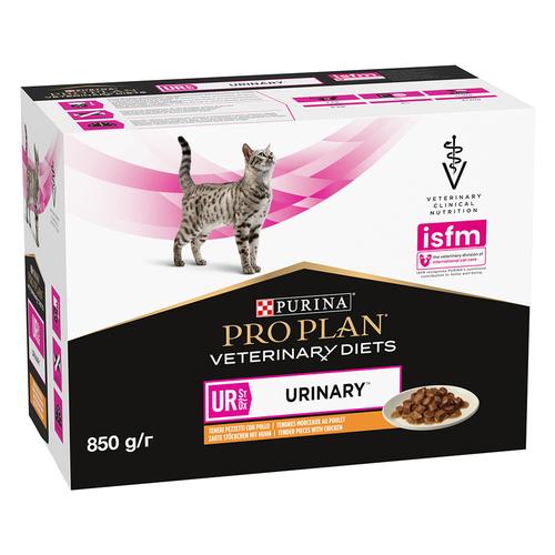 10x85g PURINA PRO PLAN Veterinary Diets Feline UR ST/OX - Urinary Huhn Katzenfutter nass