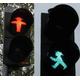 German Vintage Siemens - Traffic lights Lamps - Old traffic light - semaphore - pedestrian crossing plus remote control