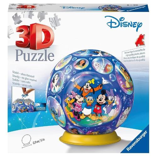 Ravensburger 3D Puzzle 11561 - Puzzle-Ball Disney Charaktere - 72 Teile - Puzzle-Ball Für Disney-Fans Ab 6 Jahren