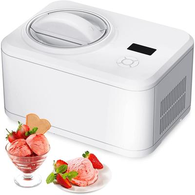 Ice Cream Maker 1.5qt No Pre-freezing,Electric Automatic Ice Cream Machine with Compressor Keep Cool Function