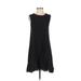 MNG Casual Dress - A-Line: Black Solid Dresses - Women's Size 2