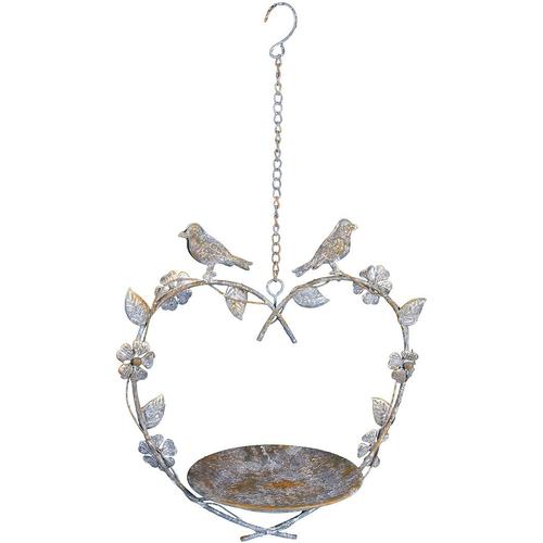 Vogeltränke AMBIENTE HAUS, grau, B:29cm H:30cm T:16cm, Metall, Haustiertränken