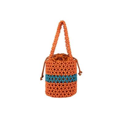 IZIA Bucket Bag aus Perlen Orange Mehrfarbig Damen Image