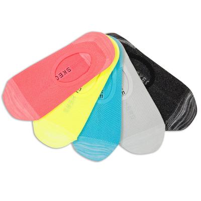 Skechers Women's 5 Pack Neon Liner Socks | Size Medium