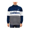 Men's New Era Navy/White Dallas Cowboys Big & Tall Retro Joe Fleece Pullover Hoodie