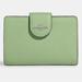 Coach Bags | Authentic Coach Medium Corner Zip Wallet In Pale Pistachio Nwt | Color: Green | Size: Os