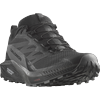 Trailrunningschuh SALOMON "SENSE RIDE 5 GORE-TEX", Gr. 43, schwarz (schwarz, grau), Textil, Synthetik, sportlich, Schuhe, wasserdichte Trailrunningschuhe