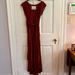 Anthropologie Dresses | Moulinette Soeurs By Anthropologie Burgundy Fitted Maxi Dress | Color: Brown | Size: 2