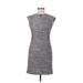 W by Worth Casual Dress - Sheath: Gray Marled Dresses - Women's Size 0