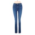 Old Navy Jeans - Mid/Reg Rise Skinny Leg Denim: Blue Bottoms - Women's Size 6 - Dark Wash
