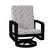 Woodard Vale Swivel Outdoor Rocking Chair w/ Cushions, Leather in Black | Wayfair 7D0472-92-24T