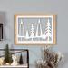 Millwood Pines The Holiday Aisle® Farmhouse Cutout & Layered Winter Woods Framed Wall Art in Black/Brown/White | 12 H x 16 W x 1 D in | Wayfair