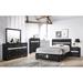 House of Hampton® 5-2_Risa Storage Platform Bedroom Set Wood in Gray/Black | 68 H x 24 W x 79.3 D in | Wayfair D023E18891F1441C8EDBB0BD58AB2F62