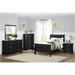 Winston Porter 3-2_Perl Sleigh Bedroom Set Wood in Black | 6 H x 58.5 W x 76.25 D in | Wayfair 8D1835CAF7264D6A855AA84C7D59C1AA