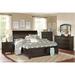 Canora Grey Melloney Graynish Brown Storage Sleigh Bedroom Set 5&2 Wood in Brown/Gray | 6 H x 80.25 W x 83.25 D in | Wayfair