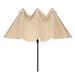 Arlmont & Co. Dehanae Double-Sided Outdoor Patio Market Umbrella Metal in Brown | 97 H x 180 W x 108 D in | Wayfair