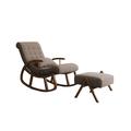 Wildon Home® Seiber Rocking Chair Wood/Solid Wood in Brown | 31.1 H x 25.6 W x 46.5 D in | Wayfair BF28C5CF0FA9496F8E5AC14B3F052E61