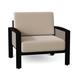 Woodard Metropolis Patio Chair w/ Cushions in Black | 28.25 H x 36.25 W x 33 D in | Wayfair 3G0406-92-05Y-35B