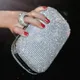 Pochettes de soirée à clous de diamant pour femmes sac à main avec chaîne à bandoulière sac