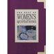 The Best of women's quotations - Helen Exley - - Used