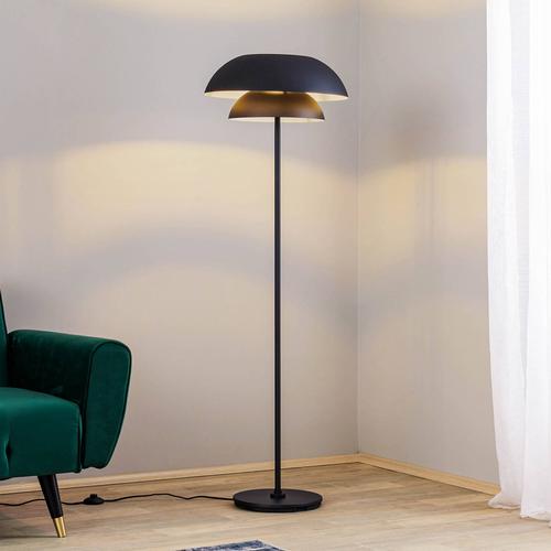 Design Stehlampe Kellina Lucande, schwarz, für Wohn- / Esszimmer, Metall, Design, Stehlampe