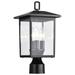 Nuvo Lighting 60932 - 3 Lamp 15" 120 volt Matte Black Clear Glass Outdoor Post Top Lantern Lighting Fixture (JAMESPORT 3LT OUTDOOR POST BLK (60-5932))