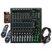 Mackie ProFX12v3 12-Channel Mixer with Built-in Effects and USB + Pro TH02 Headphone with Pair of XLR Cable+free Absolute Phone Holder