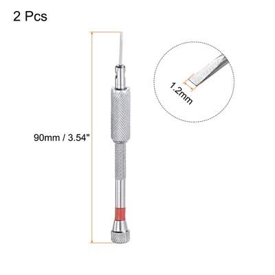 Micro Precision Screwdriver Flat Head for Electronics Repair 2 Pcs