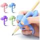 Pencil Grips for Kids Handwriting with Silicone Ball 5 Fingers Pencil Grips Trainer Pen Grips for Beginners Correction Posture Writing Aid Pencil Holder for Toddler Correction Supplies(4 PCS)