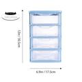 Plastic Drawer Box Unit Drawer Storage Box Office Drawer Cube Storage Organizer Plastic Container Desktop Organizer for Office Home Supplies Plastic Storage Drawers Blue Plastic Desk Drawers