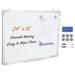 BENTISM Magnetic Whiteboard Dry Erase Board 24 x 18 Silver Aluminum Frame with Eraser and Marker Pen Wall Mounted for Office