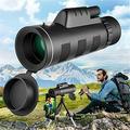 HLONK Monocular Telescope 40x60 High Power Monoculars for Smartphone BAK4 Prism HD Waterproof Zoom Monoscope Lower Night Vision Monocular Binoculars for Adult Bird Watching Camping Wildlife Hiking