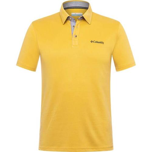 COLUMBIA-Herren-Oberteil-Nelson Point™ Polo, Größe XXL in Golden Nugget