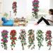 ZTTD Wall Hanging False Flower Vine Living Room Wall Decoration Green Ceiling Indoor Pipe Wall Hanging Flower Art