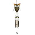 skpabo New Solar Owl Wind Chime Lamp Outdoor Decoration Courtyard Garden Creative Hanging Lamp Tan Owl Chime