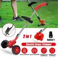 YouLoveIt 12V Electric Weed Lawn Grass String Trimmer Cordless String Trimmer / Edger Length Adjustable Electric Handheld String Strimmer Powered by 12V Lithium Battery 2 Battery
