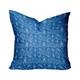 HomeRoots 410280 26 x 4 x 26 in. Blue & White Enveloped Ikat Throw Indoor & Outdoor Pillow