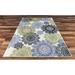 great american distributors iofn.05.cr.8x10 8 x 10 ft. island breeze posey floral & botanical rug cream & green