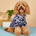 Pet Clothes Autumn Winter Plush Coat Leopard Print Coat Small Dog Cat Jacket Fur Sweater Bulldog Pug Poodle